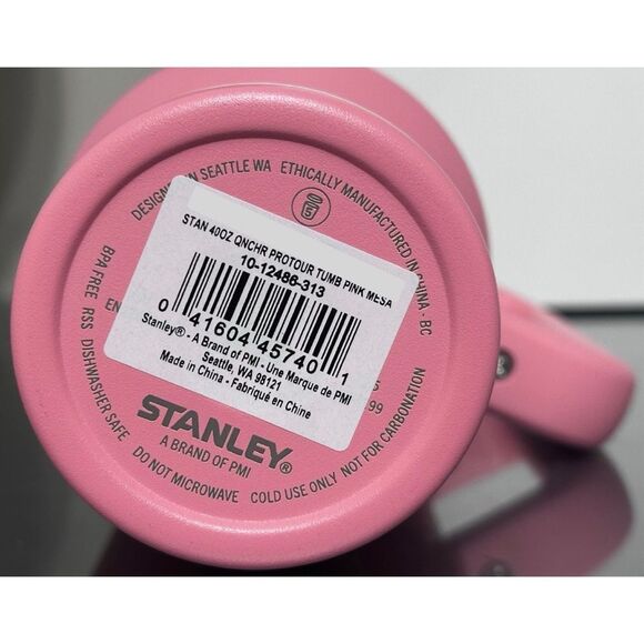 STANLEY QUENCHER PROTOUR FLIP STRAW 40OZ TUMBLER, PINK MESA - Picture 5 of 5